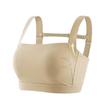 Wire-Free Plus Size Bra: Slimming Design with Wide Shoulder Straps for Summer, Anti-Sagging, and Side Fat Gathering