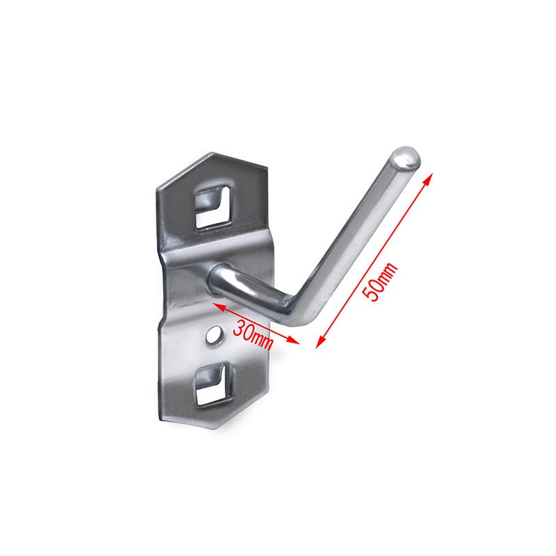Panou Perforat Metalic cu Găuri Pătrate, Raft pentru Scule cu Cârlige pentru Șurubelnițe