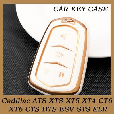 5/4 Boutons Phnom Penh Mode Voiture Clé Télécommande Intelligente Étui Coque pour Cadillac ATS XTS XT5 XT4 CT6 XT6 CTS DTS ESV STS ELR Accessoires