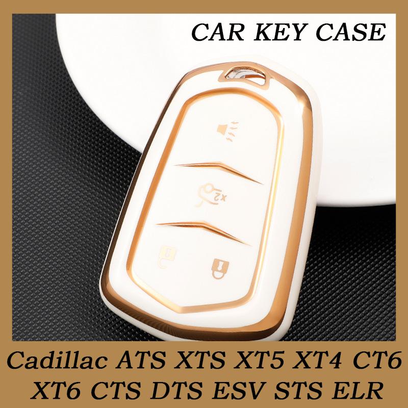 5/4 Bottons Phnom Penh  Fashion Car Smart Remote Key Case Cover Shell for Cadillac ATS XTS XT5 XT4 CT6 XT6 CTS DTS ESV STS ELR Accessories