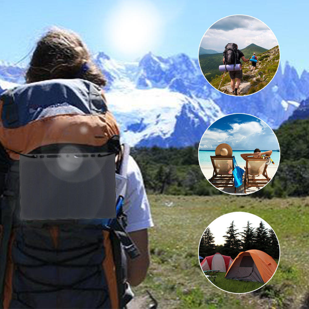 10W High Power Paper Shaped Mini Portable Monocrystalline Silicon Solar Panel Charger USB Port for