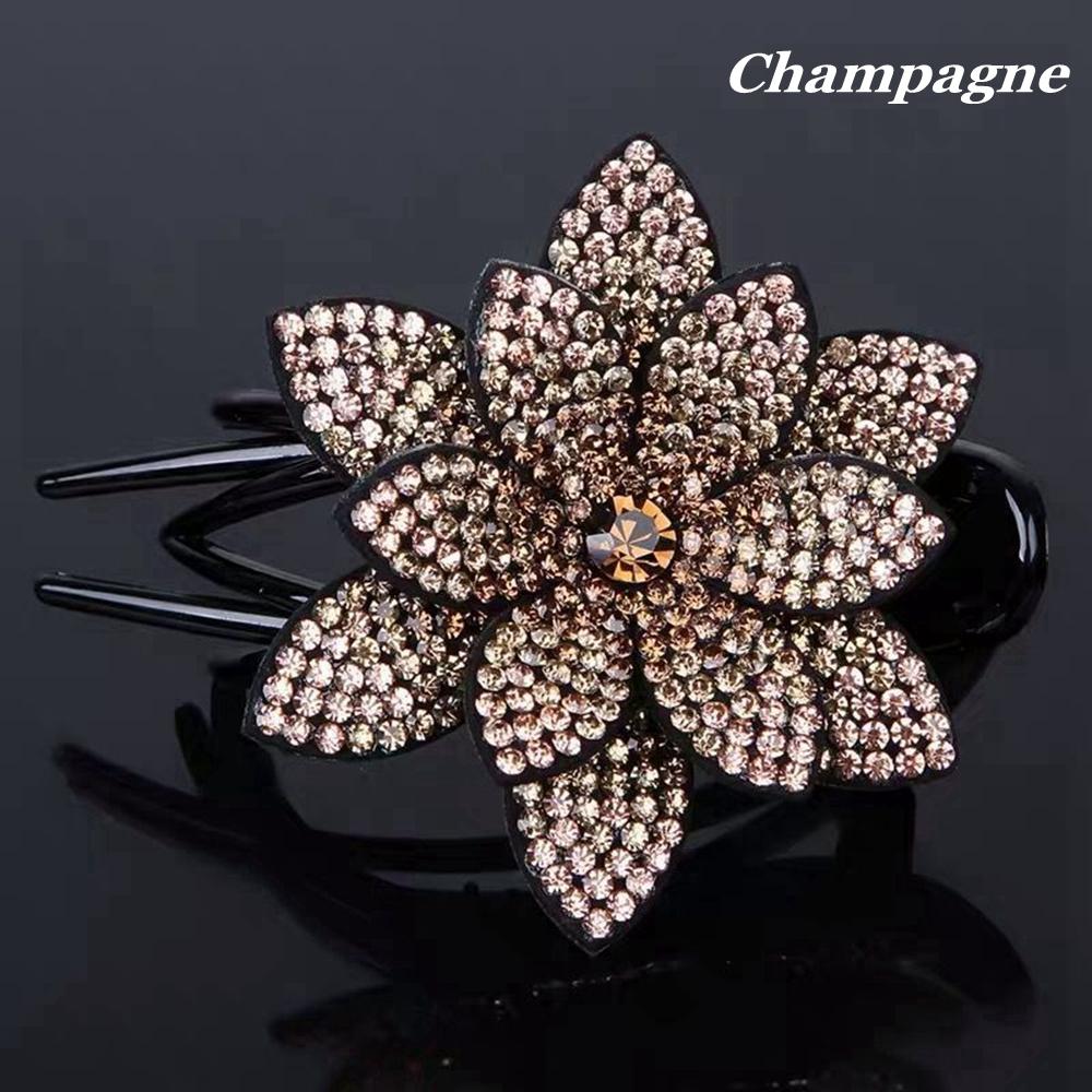2026 New Hot Crystal Hairpin Women Hairclip Top Side Clip Rhinestones Duckbill Clip Hair Jewelry Wedding Girl Hair Styling Tools