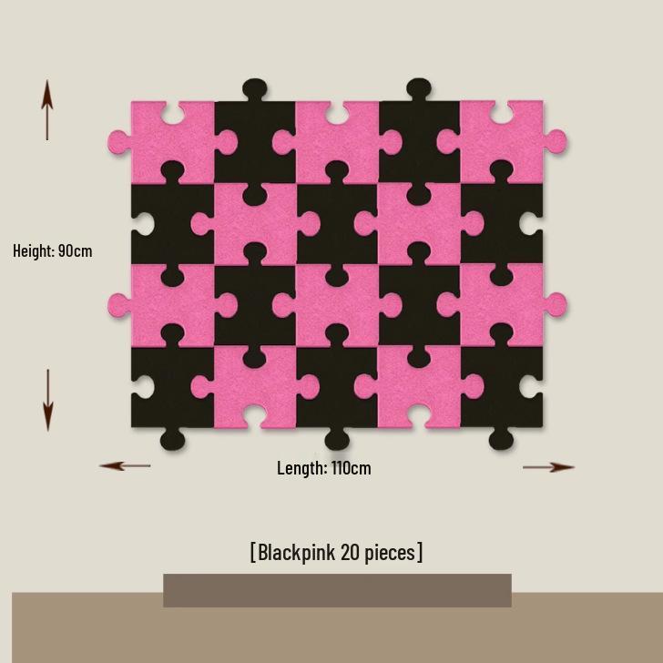 3D Felt Puzzle Wall Decor & Message Board