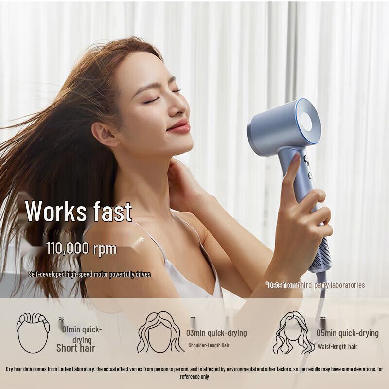 Laifen LF03 High-Speed Negative Ion Hair Dryer CN plug (adapter included)