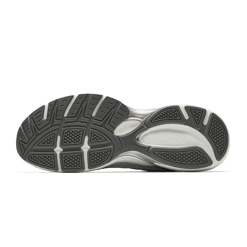 New Anta Running Collection Slip Resistant Breathable Low Top Casual Running Shoes Men's White Gray Silver 912525597-4