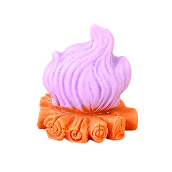 

Micro Landscape Ornament Resin Campfire Model Miniature Figurine with Realistic Flame Texture Model for Dollhouse Desktop D