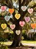 Valentine's Day Heart Hanging Decor Colorful Love Message Heart Ornament for Home Party Door Wall Decor Wedding Anniversary Gift