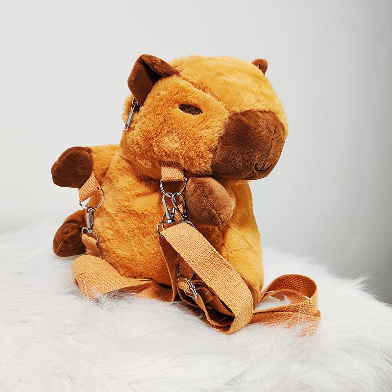 Adorable Capybara Plush Water Capybara Doll Kids Backpack Soft And Cute Cartoon Design