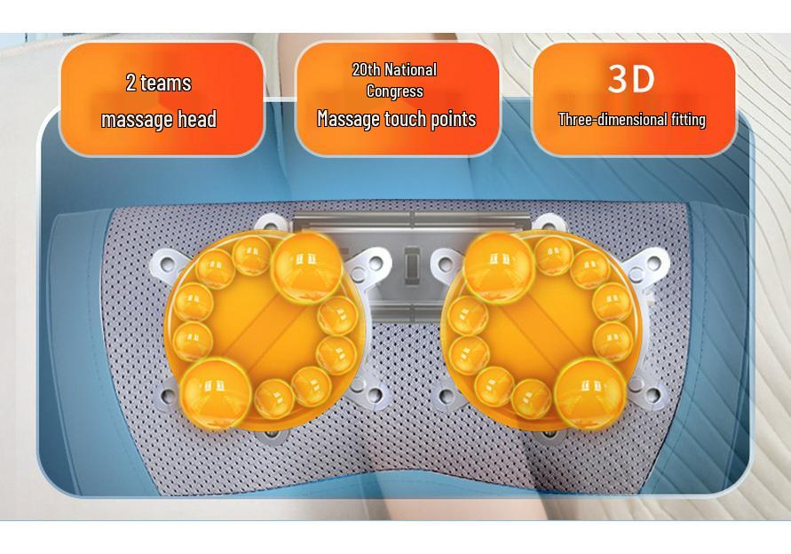 Cervical Spine & Neck Electric Heating Massager - Multi-functional Pillow for Neck and Waist Massage