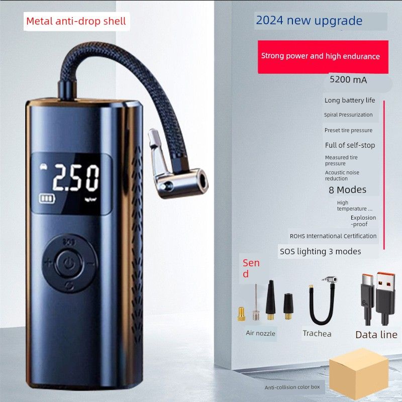 Vehicle Air Pump Strong Start Emergency Start Power Supply Inflatable Integrated Air Pump Standby Electric Car Electric Treasure