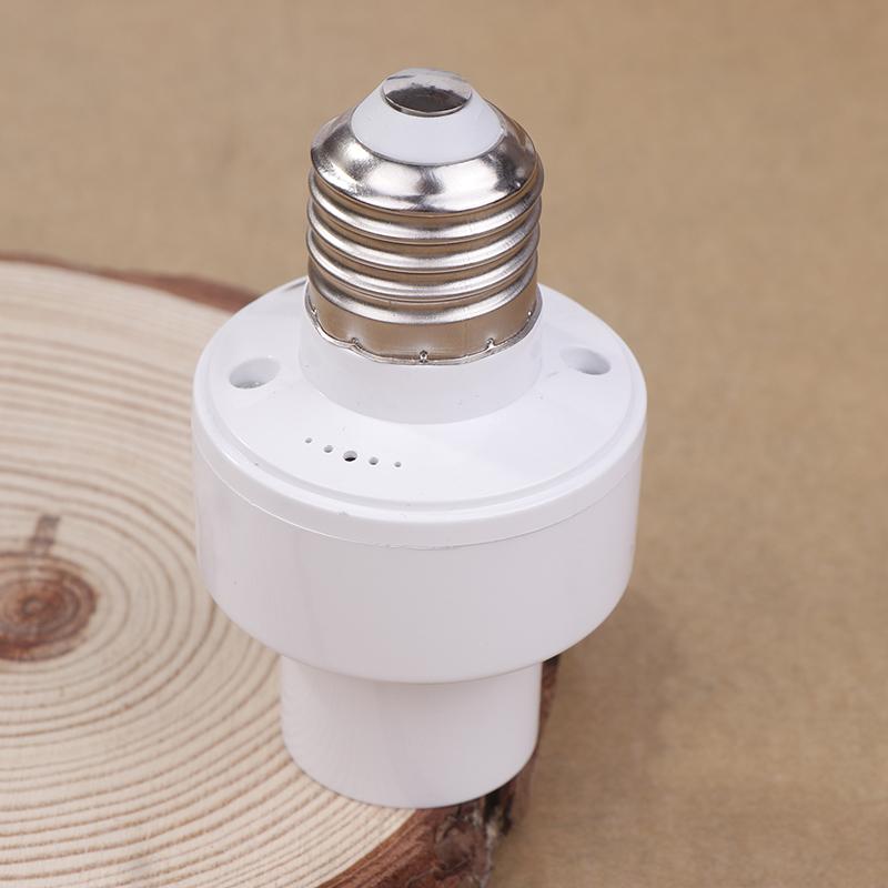 E27 Radar Induction Lamp Holder White Ceiling Light Lamp Bulb Fixing Base Stand Light Bulb Holder Lamp Socket For Home