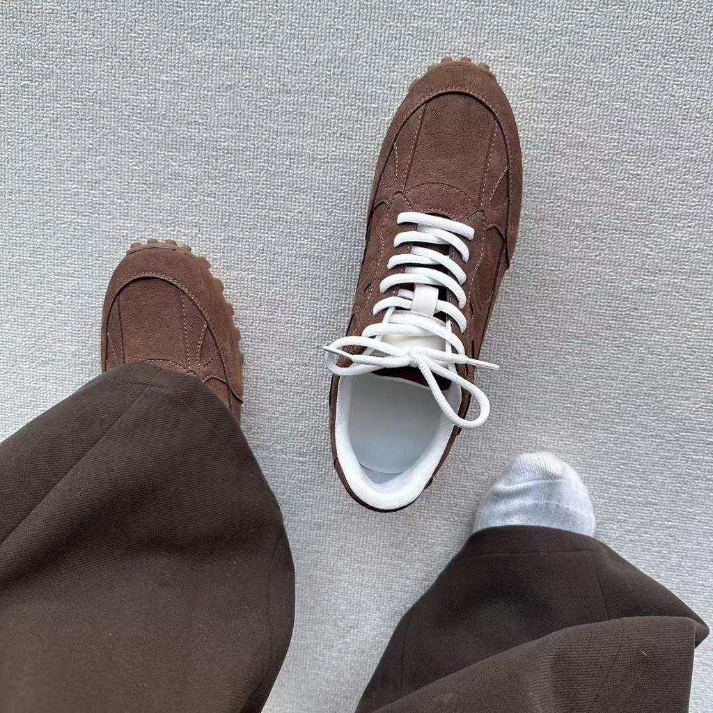 Casual Lace-Up German Training Shoes Men'S Trendy Thin-Soled Classic Commuter Shoes Round Head City Outdoor Sports Shoes
