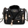 New Women Chain Motorcycle Shoulder Rivet Jacket Bags Messenger Bag Leather Handbags for Girls
