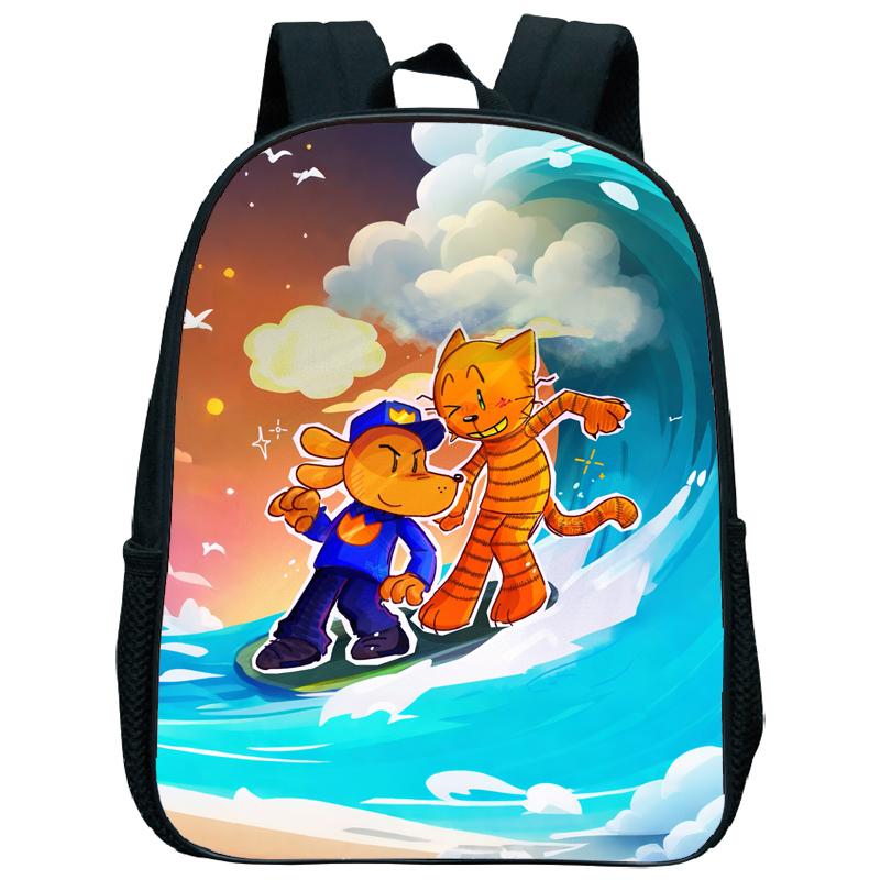 Dog Man Kindergartenrucksack 12 Zoll Dogman Kinder Junge Mädchen Kindergartentasche Kleinkind Zurück zur Schule Geburtstagsgeschenk