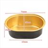 20Pcs New Aluminum Foil Baking Cups Party Tray Oval Cupcake Cups Gold Baking Muffin Box Birthday Cake Decor