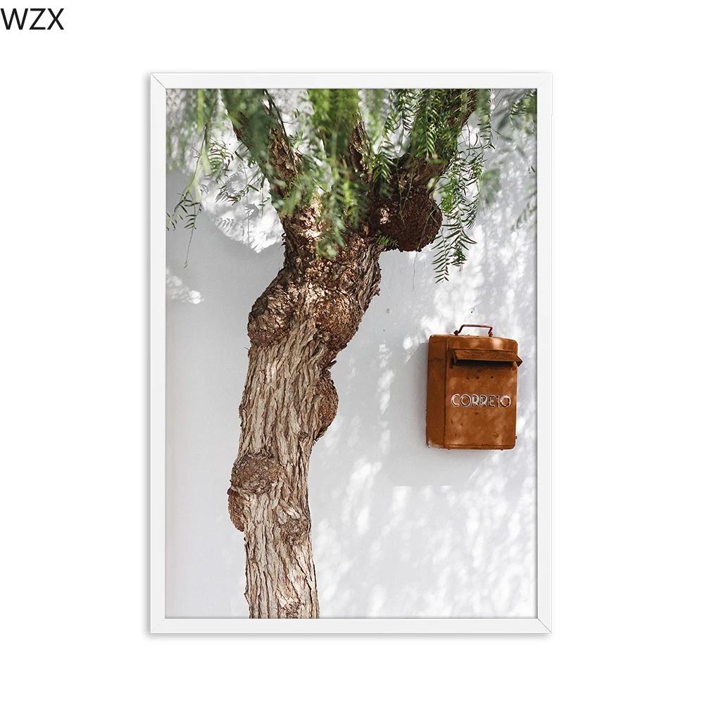 

Средиземноморская Картина на холсте Португальский пейзаж Плакаты и принты Картина Гостиная Художественная стена Летнее украшение дома 21x30cm No Framed