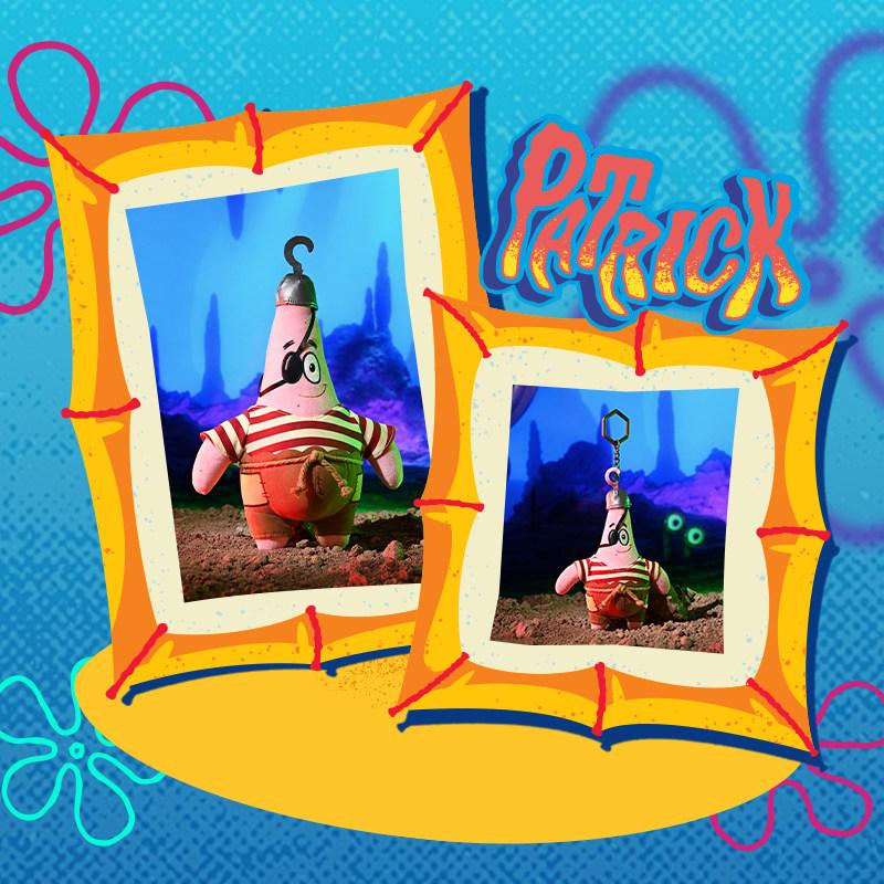 Potdemiel Spongebob Squarepants Pirate Series Plush Dolls Patrick Star Keychain Pendant Collectible Gift For Kids Anime Fans