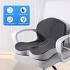 Seat Cushion with Back Support Memory Foam Butt Cushion Lumbar Support Sciatica Relief Cushion with Backrest for Office Home Travel