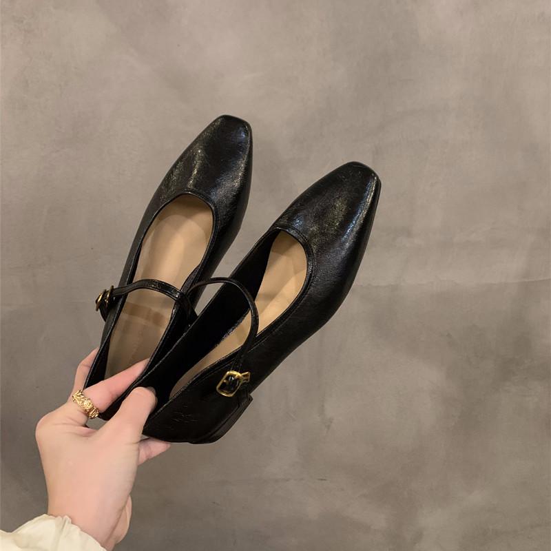 

Мода Bailamos 2024 Новые Женские Мягкие Балетки Повседневная Уличная Платье Плоские Балетки Круглый Носок Мелкие Слипоны Туфли Мэри Джейн Женские 39 чёрный