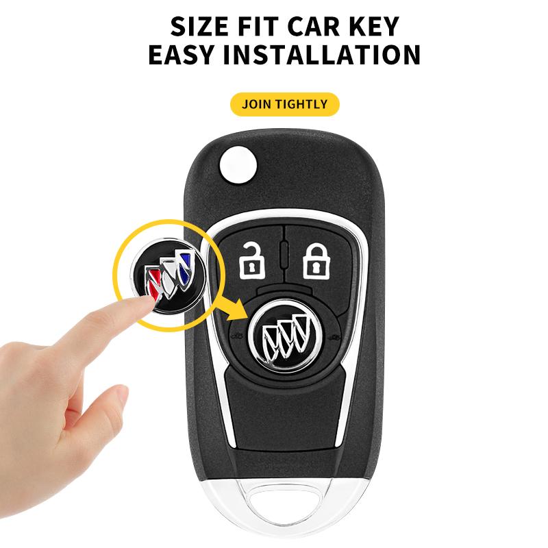 13mm/14mm/17mm Car Key Emblem Stickers Auto Door Keyhole Logo Decal For Buick Excelle XT Envision Verano Regal LaCrosse Envista