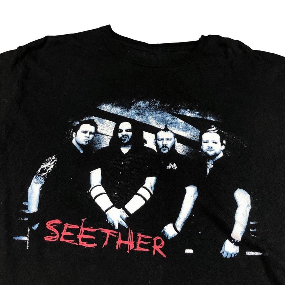 SEETHER Black Band T-shirt  Black Unisex S-5XL YA1205 Unisex T-Shirt XL