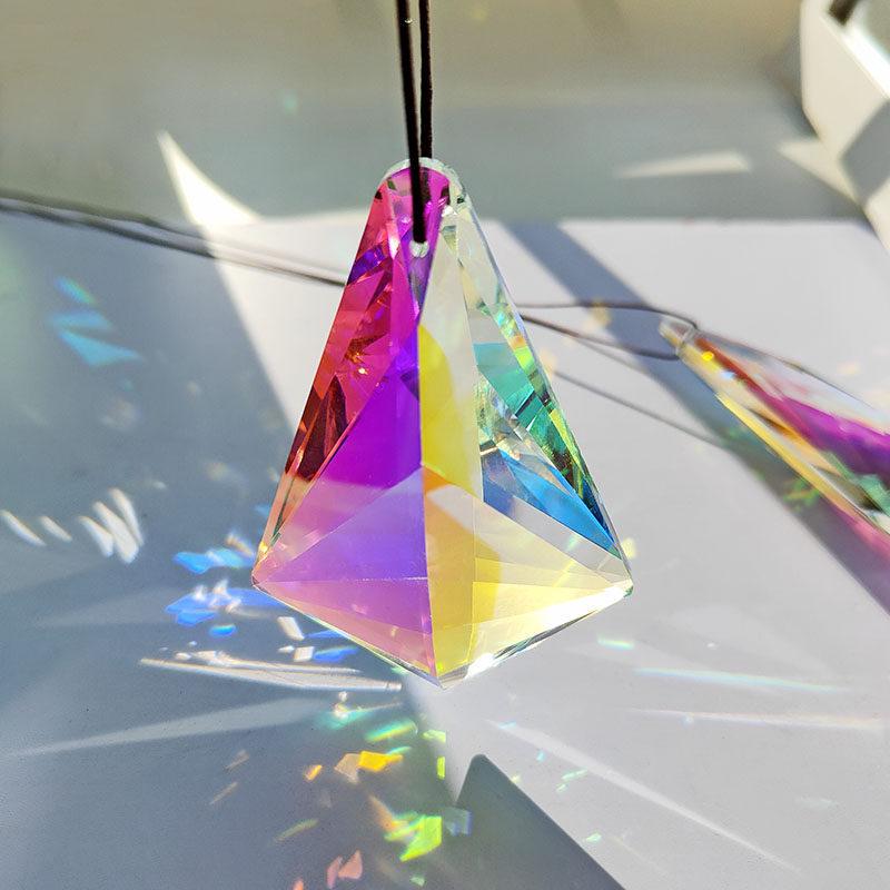 Heart Crystal Sun Catcher: Rainbow Prism Light & Shadow Hanging Ornament - Creative Toy Gift for Kids