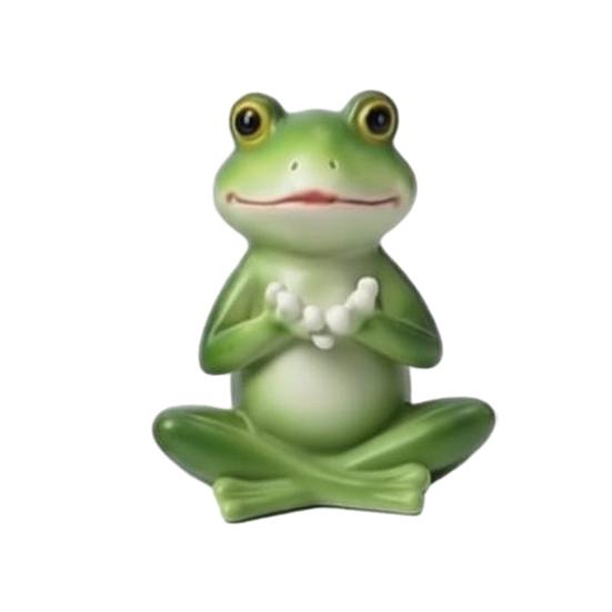 

Small Frog Statue Miniature Garden Frog Ornament Resin Cute Frog Figurine for Indoor Outdoor Tabletop Planter Fairy Garden C