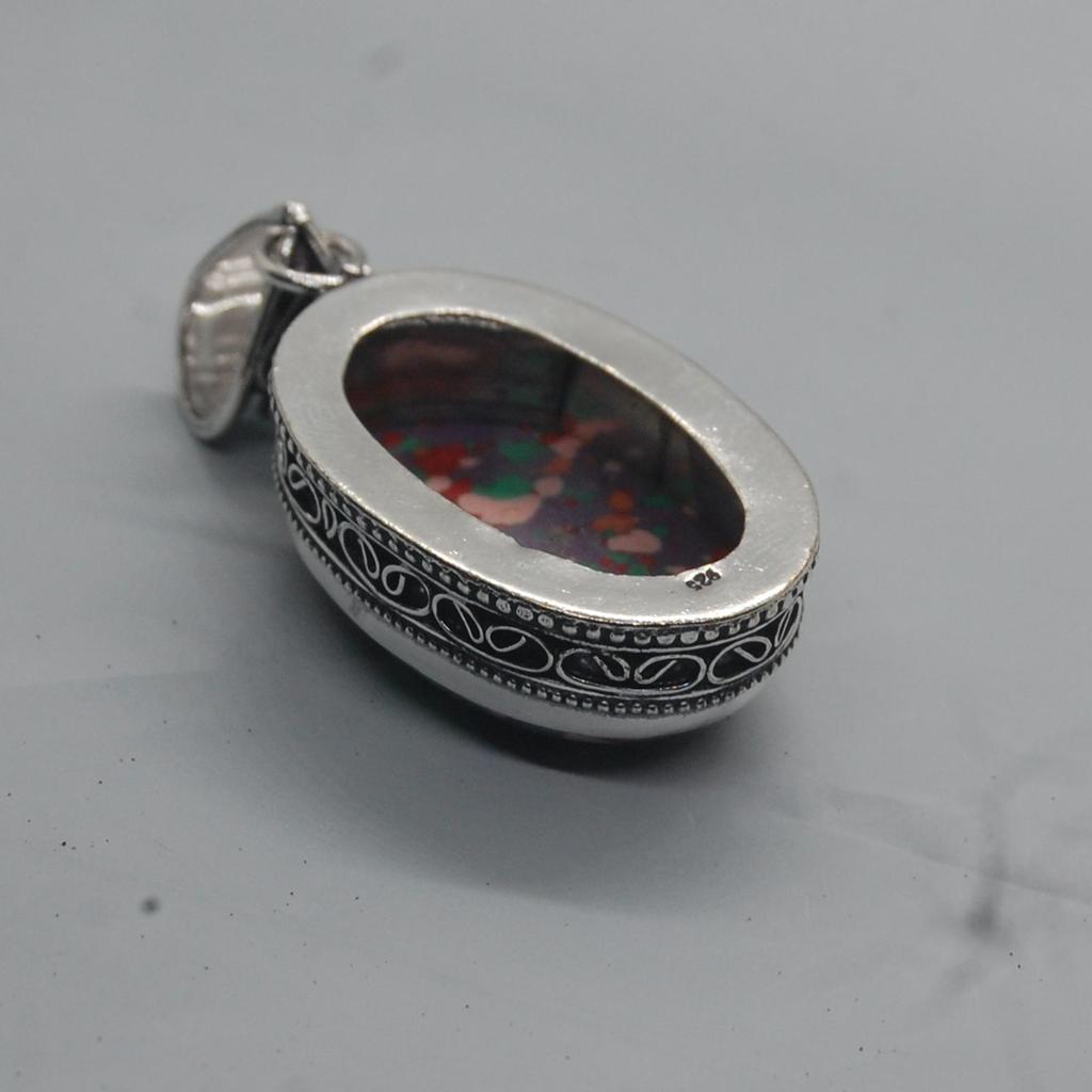 RAINBOW MOSAIC JASPER 925 Sterling Silver Pedant, Designer Turquoise Pendant