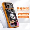 Guitar-playing Panda Case For iPhone 17 Pro Max Magnetic For Magsafe Skin Feeling Cover For iPhone 16 15 14 13 Pro Max