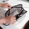 Portable Transparent PVC Makeup Bag - Large Capacity Skincare and Lipstick Storage