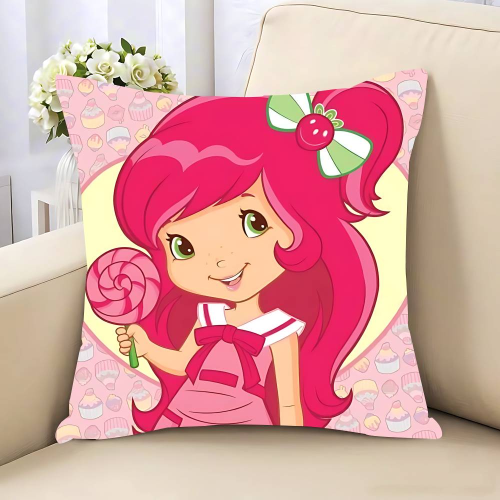 Strawberry S-ShortcakeS Pillow Case Removable Washable Cushion Cover – All-Season Soft Linen