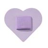 Circle Hair Band Pad Heart With Elastic Band Self-Adhesive Pen Clip Not Easy Fall Off Leather Decorative Hair Band