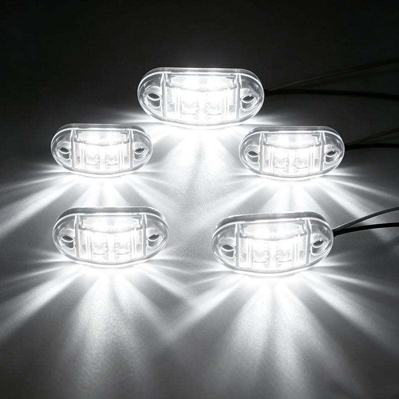 2/5/10PCS 12V 24V Universal Marine Boat Navigation Light Truck Warning Signal Side Marker Lights Clearance Lamp Car Accessories 3