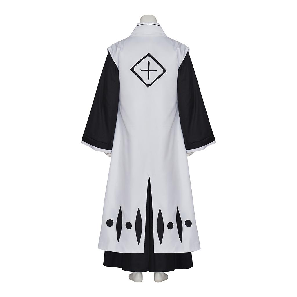 Anime Hitsugaya Toushirou Cosplay Fighting Kimono Outfit Men's Halloween Death Divisi 10th Captain Toushirou Hitsugaya Suit