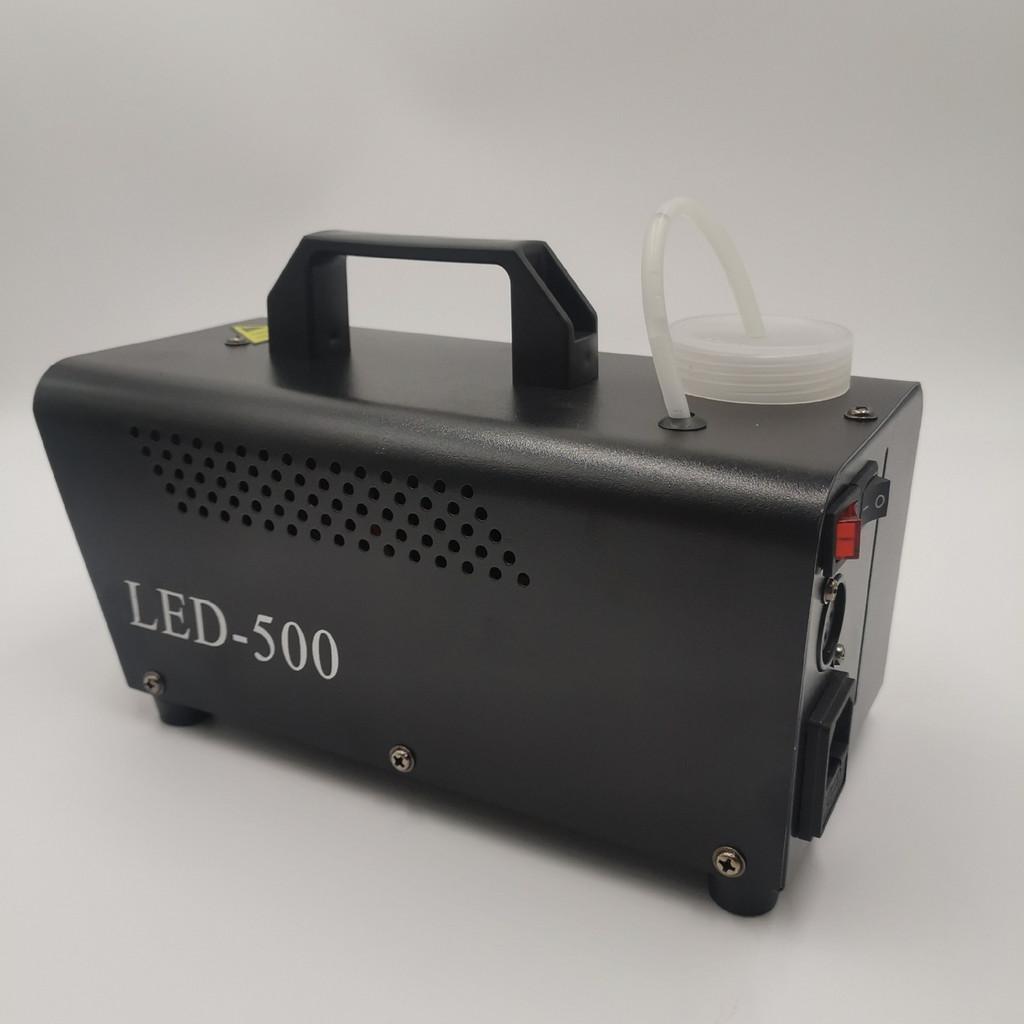 8 LED 500W Small Halloween Fog Machine KTV Stage Lighting Effect Atmosphere Equipment Adjustable Color Smoke Machine