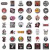 42-Piece Waterproof Hip Hop & Graffiti Sticker Set for Phone & Luggage Decoration