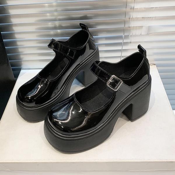 

Fashion Lolita Shoes Branded Pumps Sandals Ladies Square Heel Shallow Mouth 2025 Round Toe Women s Sneakers on Thick Soles Mary Jane Fas 35