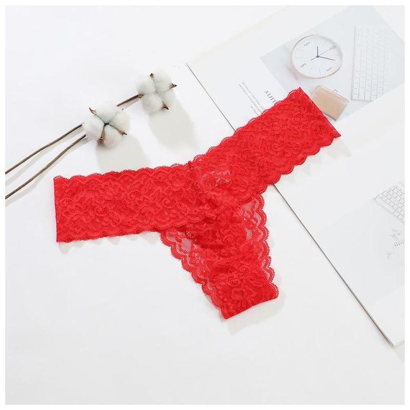 Lace Thong Women Lace Low Waist Panties Sexy Transparent Underwear Ladies Briefs Lingere Panty Underware Womens Lingerie