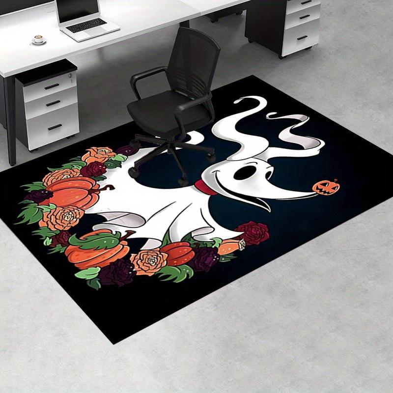 Office Rug Ghost Dog, Halloween theme 3D Printed Anti-Slip Rug-Machine Washable for Living Room