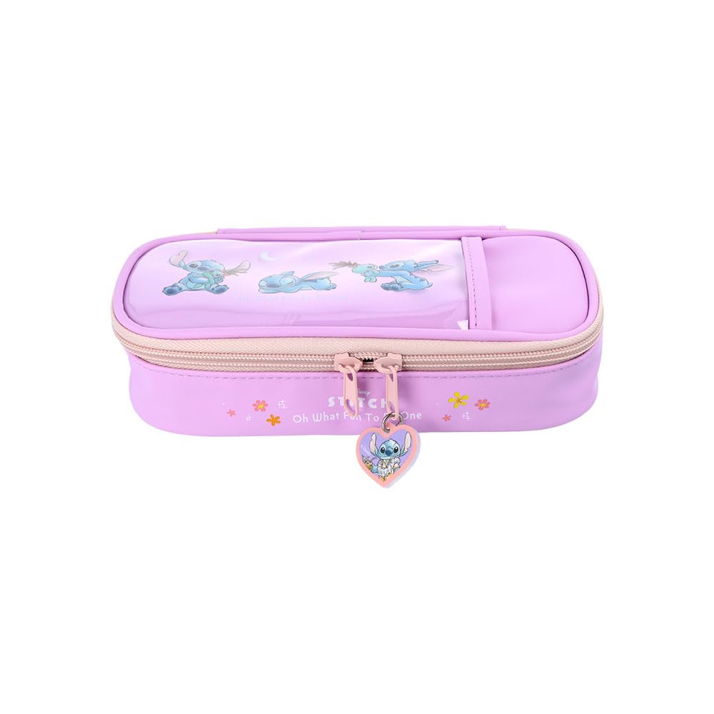 Stationery Stitch Disney Goods Pencil Large Capacity Box Pencil S1429744 Sun-Star Case, Case, Stitch,