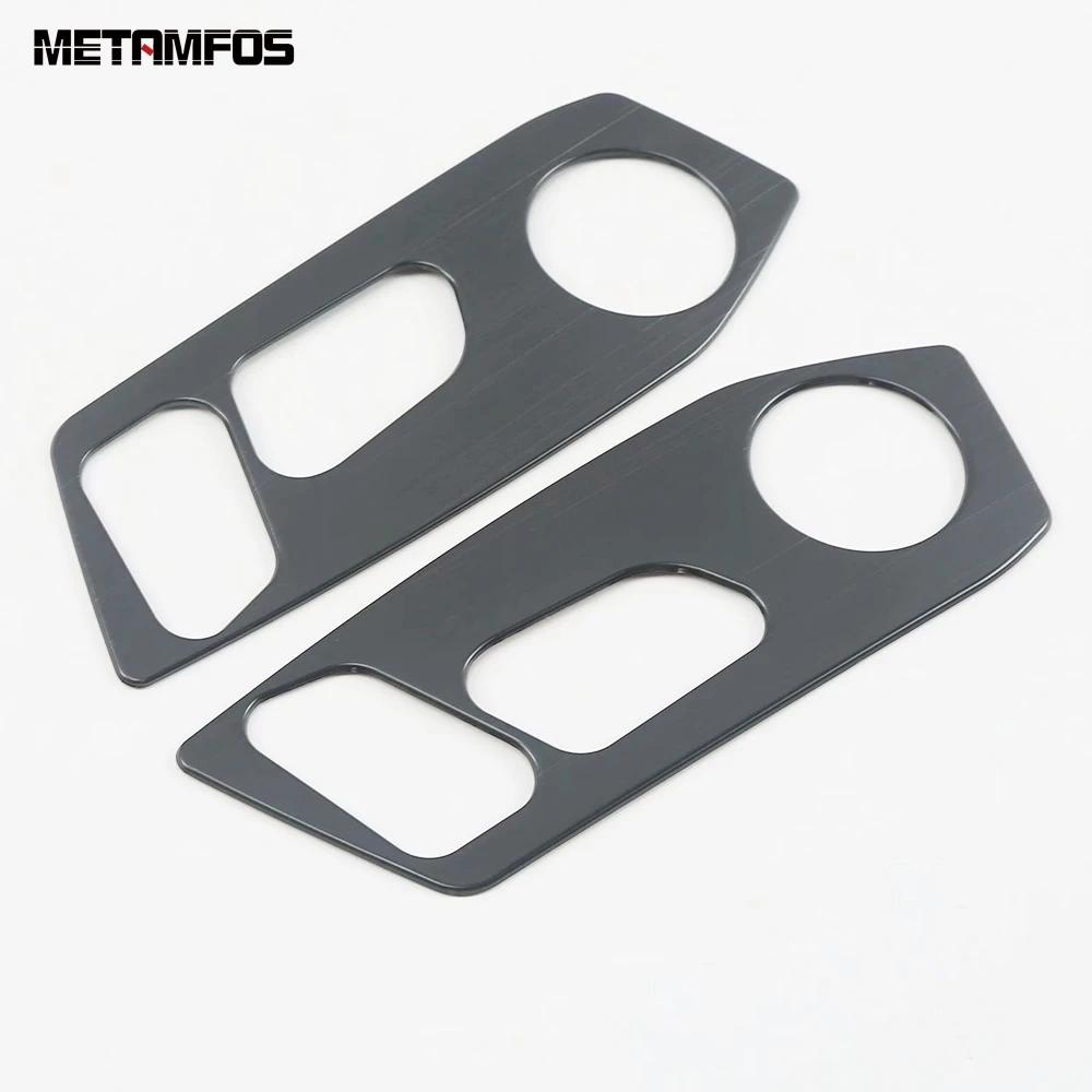 For Volkswagen VW T-Roc TROC 2018-  2024 2025 Carbon Fiber Seat Adjustment Switch Button Cover Trim Interior Accessories