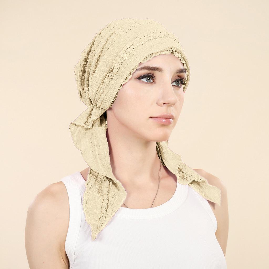 

Lace Tail Hat With Breathable Polyester Material For Spring And Autumn Fashion Beige