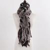 New Lady Knitted Real Rex Rabbit Fur Tassel Scarves Women Winter Warm Natural Rex Rabbit Fur Muffler Thick Knit Real Fur Scarf