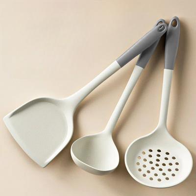 Silicone Kitchenware Utensils Non-stick Spatula Cookware  Ladle Egg Beaters Shovel Soup Spoon Kitchenware Set Kitchen Tools
