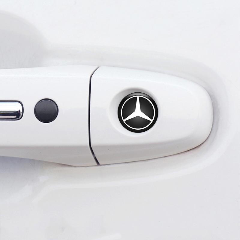 Hub Cap Car Emblem Lock Keyhole Decoration Protector Sticker For Mercedes Benz W166 W212 W213 W246 W176 W205 C180 W167 A B C E Class GLE