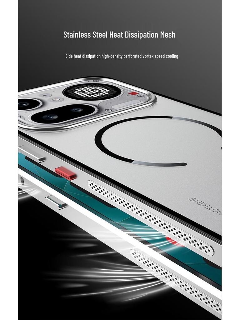 Nothing Phone 4 Pro Magnetic Metal Snap Drop-Proof Frosted Case