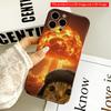 Cat In Beanie Amidst Nuclear Explosion All Inclusive Film Hard Phone Case, Compatible with iPhone 18 Pro Max 17 16 15 14 13 12 11