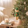 Cross-Border Christmas Decoration: Plush Teddy Bear Figurine Pendants and Ornaments