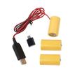 1 Set LR14 C Battery Eliminators Cable Power Supply Cord +USB C Adapter to Replace 3x 1.5V LR14 C Battery for Gas Stove
