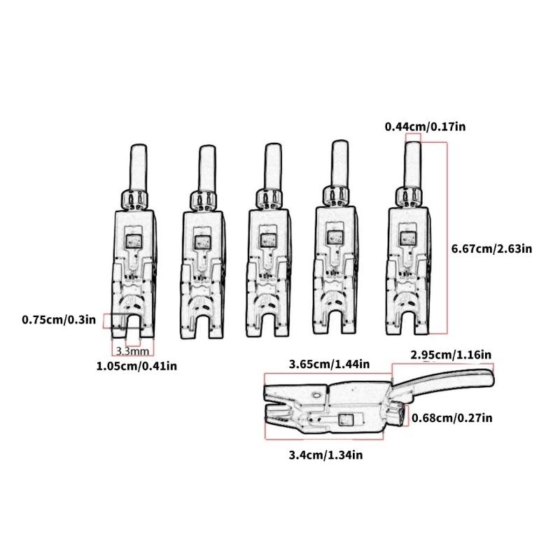 6Pcs Metal Guitar Bridge Saddles with Wrench Double Locking Systyem Tremolo Bridge For Enhanced Tone Stability Enduring